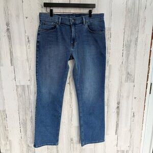 Mott & Bow Men’s Size 35X32 Straight Leg Denim Jeans 99% Cotton, 1% Elastane